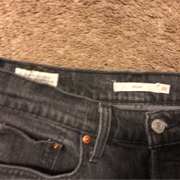 Levis Premium Wedgie Gray Washed Jeans - Picture 5 of 8